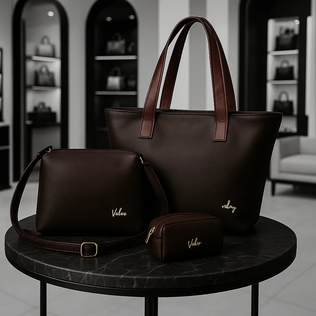 Bolso Dama Vélez + Carriel + Cosmetiquera Hecho a Mano - Cambio de Colección